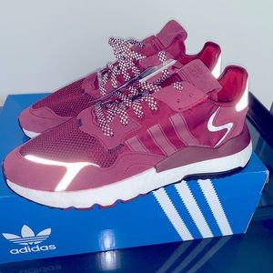 Adidas nite jogger burgundy 10.5 deadstock